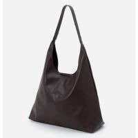 Bolsa Hobo Grande em PU com Alça Longa Marrom