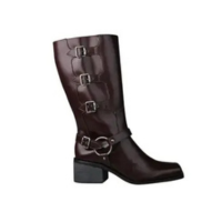 Bota feminina cano longo fivelas biker boots suzana santos 4429.83899