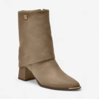 Bota Via Marte Capa Feminina Bege