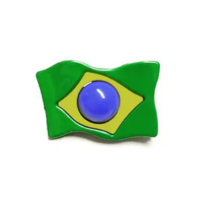 Broche bandeira do brasil - COMPRAR E USAR