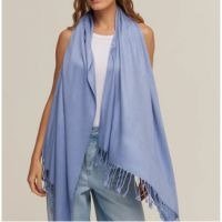 Pashmina azul jeans de viscose | 70x180cm