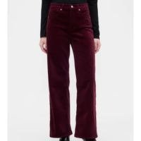Calça Feminina GAP Veludo Cotelê Vinho