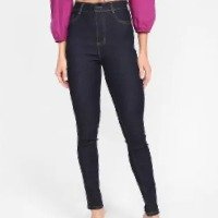 Calça Jeans Skinny Sawary Cintura Alta Feminina
