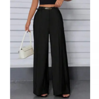 Calça Alfaiataria Social Wide Leg Cintura Alta - Bellamari