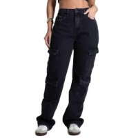 Calça Jeans Sawary Reta - 281858 - Preto 38 - Preto