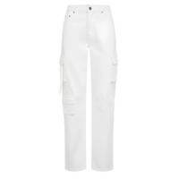 Calça John John Jeans New Wide Cargo Cleveland - Branco
