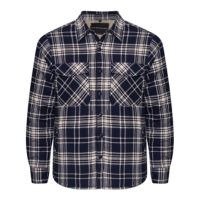 OVERSHIRT MASCULINA EM FLANELA XADREZ SHERPA