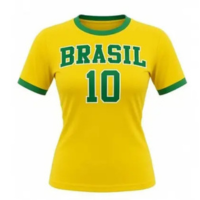 Camisa Do Brasil Feminina Torcedor Copa Do Mundo 2026 - Universo Maf