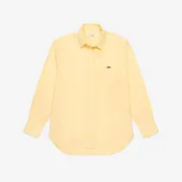 Camisa Feminina de Popeline em Modelagem Oversizedd - LACOSTE
