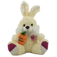 Coelho Pelúcia Enfeite Para Casa Da Páscoa Amarelo - ROSRO