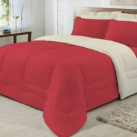 Edredom Dupla Face 100% Algodão Malha Queen Gran Moratta 01 Peça - Palha Ve