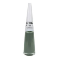 Esmalte De Unha 7ml Verde Cremoso Nº 12 Safira Cosméticos - SAFIRA COSMÈTIC