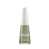 Esmalte Risqué Guerreira do Arco-íris - Verde Militar Cremoso Hipoalergênic