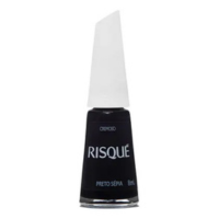 Esmalte Risqué Preto Cremoso Preto Sépia 8ml