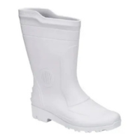 Galocha Pega Forte Bota Grendene Branca c Forração e Cano Alto
