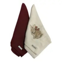 Guardanapo Em Tecido Pascoa 40x40cm Mameg - 6 Coelho 2 lisos