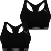 Kit 2 Top Puma Original Feminino Academia Fitness Nadador Sem Costura S Boj