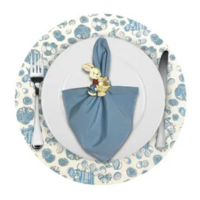 Kit Mesa Posta Sousplat Completo Páscoa Colorido Coelhinho - MUMUDECOR