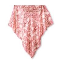 Lenço Jaguatirica do Cerrado rosa em cetim de poliéster | 90x90cm