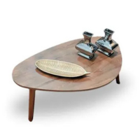 Mesa de Centro de Sala Orgânica Wood Paris - Demoglass