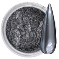 Pó metálico para decoração das unhas Mix da Jo Nº 3 pó cromado