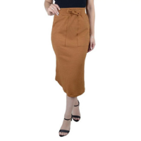 Saia Feminina LZT Ana Ruga Marrom Baunilha - 2407 - Marrom
