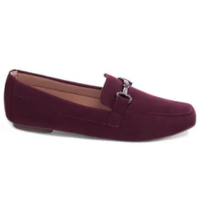 Sapato Mocassim Feminino Camurça Bico Alongado - Torricella