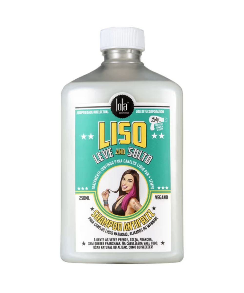 Shampoos sem sulfato em frasco fosco cinza com rótulo turquesa e amarelo.