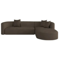 Sofá Modular Celinne Luxuoso Sala de Estar Decoração Luxo 265cm Suede - Ama