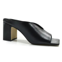 Tamanco de Couro e Salto Bloco Suzzara 10295-8264