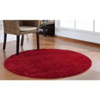 Tapete Sala Redondo 100 cm Classic Vermelho Cereja - Tapetes Oasis