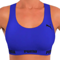 Top Puma Original Feminino Academia Fitness Nadador Sem Costura S Bojo Ótim