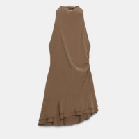 VESTIDO CURTO ASSIMÉTRICO HALTER