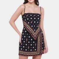 Vestido Curto Farm Lenço Lili