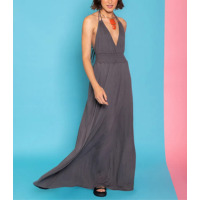 VESTIDO LONGO ALÇA FRENTE ÚNICA