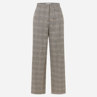 Calça Alfaiatada com Estampa Xadrez Multicores