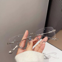 Anti Radiação Luz Azul Bloqueando Óculos Sem Aro Para Homens Mulheres De Co