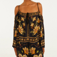 Bata Estampada Jardim Majestoso