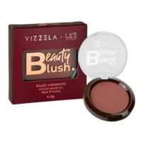 Blush Compacto Red Mocha Marrom Avermelhado Vizzela LA s