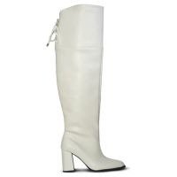 Bota Feminina Over Salto Alto Off-white - Europa