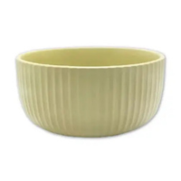Bowl Tigela Cumbuca De Cerâmica Bege 12cm Salada Fruta - Wellmix
