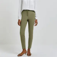 Calça Básica Feminina Cintura Média Alfaiataria - Hering