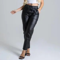 Calça Feminina Mom Resinada Sawary 276750