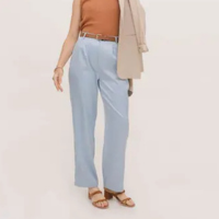 Calça Feminina Reta Alfaiataria Marisa Azul-49000