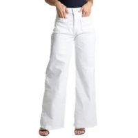 Calça Sarja Sawary Wide Leg Petit - 282401 - Off white 44