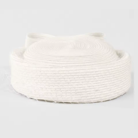 Chapéus Pillbox de Palha Preto e Branco FS com Fascinator Vintage para Fest