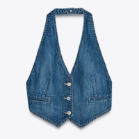 COLETE JEANS COM LAÇO