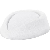 FINGERINSPIRE Chapéu Stewardess Pillbox Fascinator Base Cap Lã Air Hostess