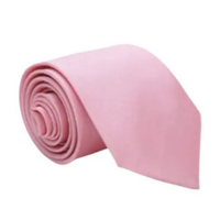 Gravata de Cetim Semi Slim Rosa Bebê - R E R GRAVATAS