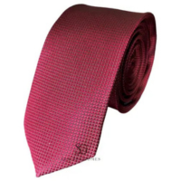 Gravata Marsala para Padrinhos e Eventos Tecido Trabalhado Quadradinho - He